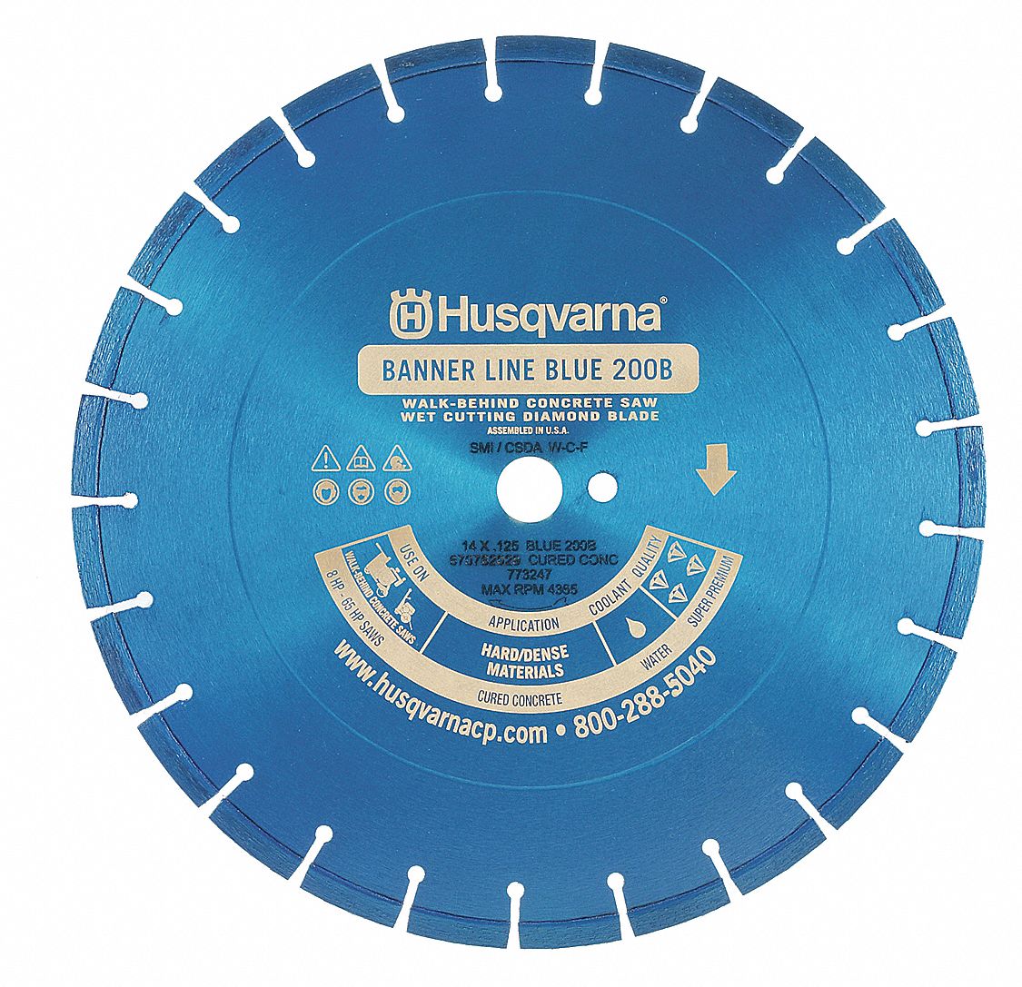 Diamond Saw Blade, Seg., 26 In, Cured Cncrt