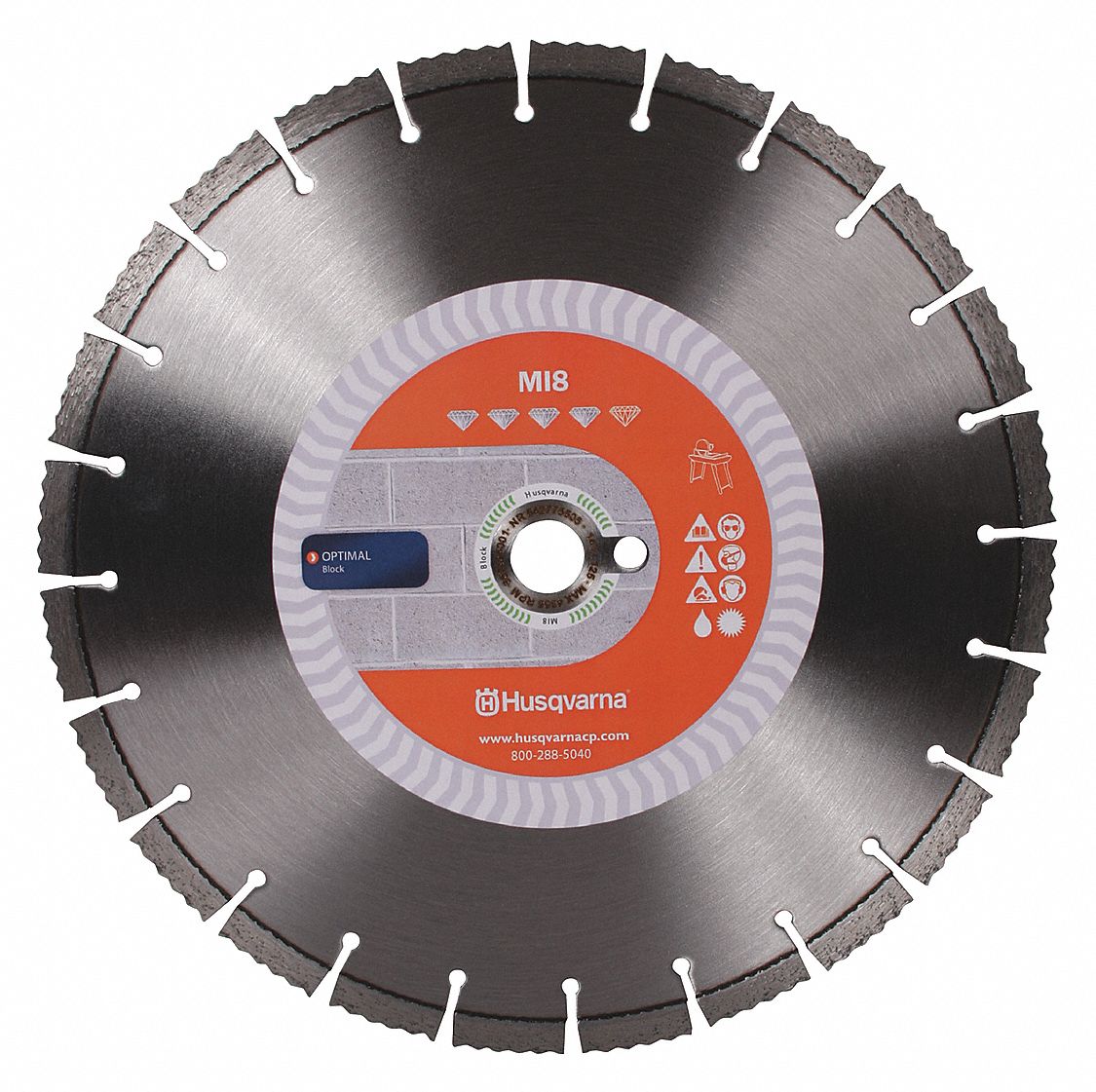 Diamond Saw Blade, Sgmntd, 20 In, Masonry