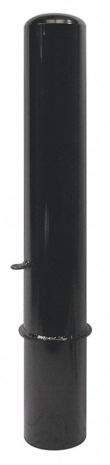 Bollard, Removable, Dome, 36 In H, Black