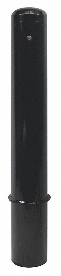 Bollard, Removable, Dome, 36 In H, Black