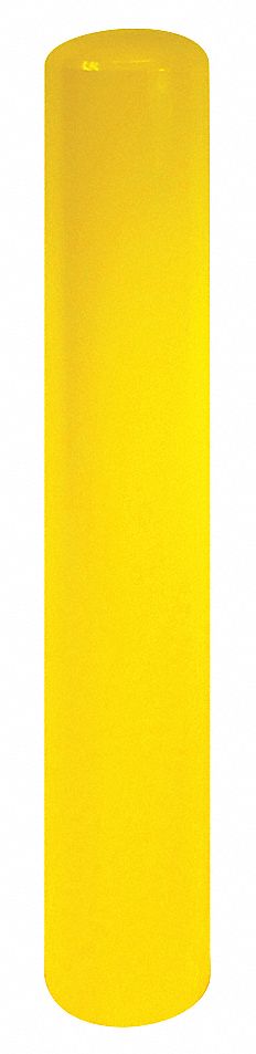 Bollard, Fixed, Dome, 36 In H, Yellow