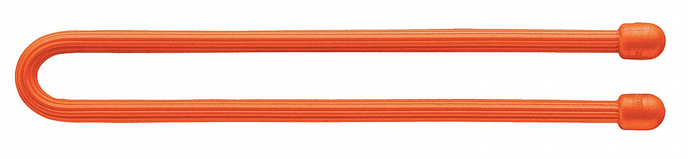 Gear Tie, 12 In, Orange