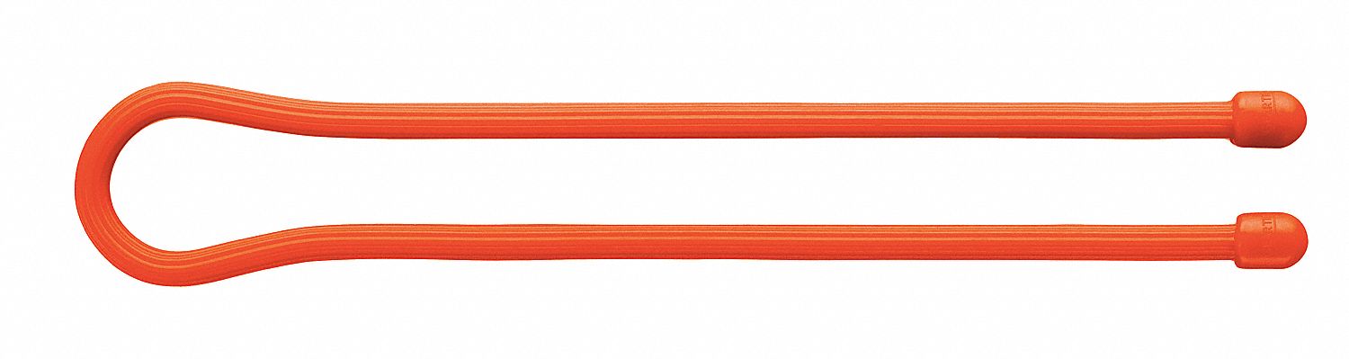 Gear Tie, 18 In, Orange