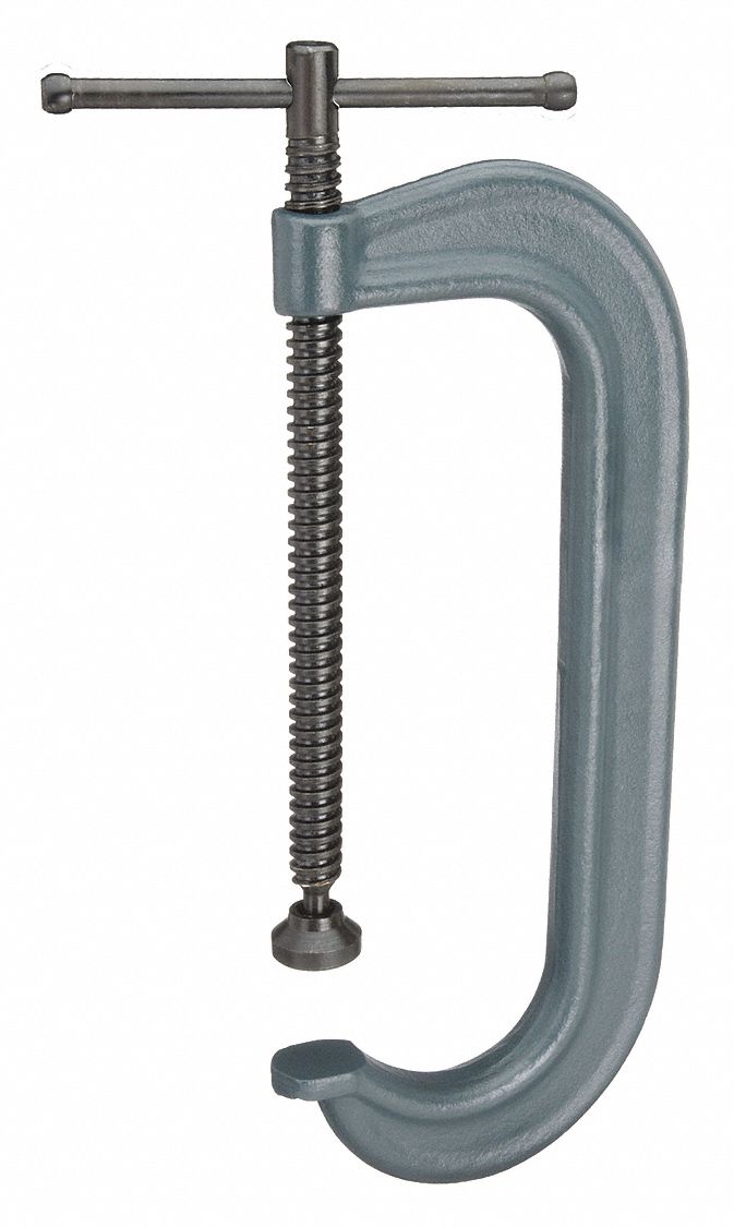 C-Clamp, Regular Duty, 10 In, 3-3/4 Deep