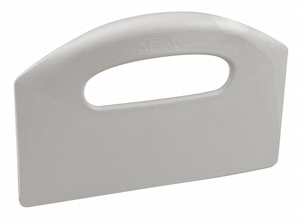Bench Scraper, Poly, 8-1/2 x 5, Gray