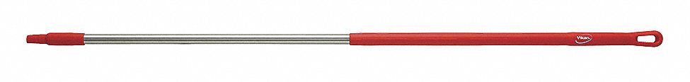 Handle, Stainless Steel, Red, 60 In. L
