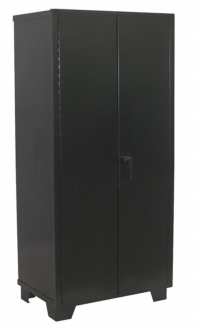 Storage Cabinet, 4 Shelf, 78x60x24, Black