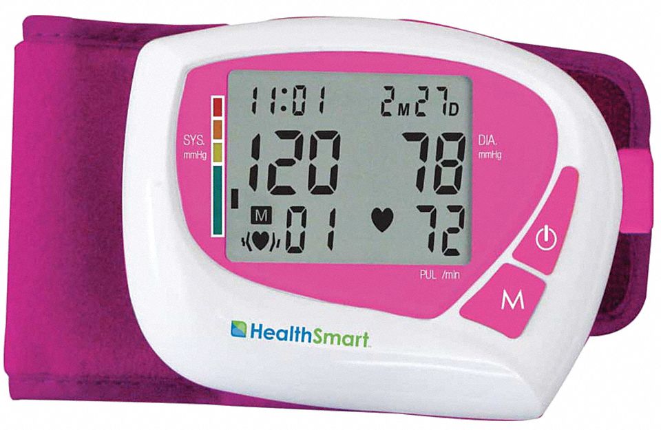 Blood Pressure Monitor, Auto Wrist, Pink
