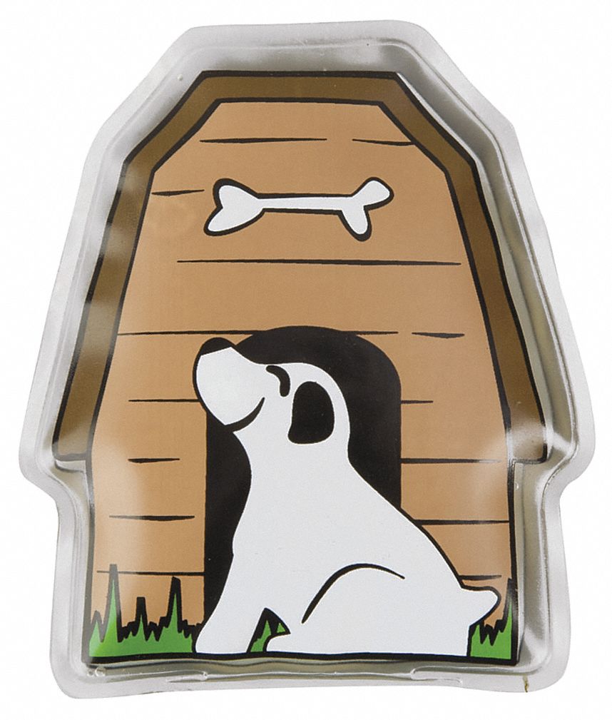 Hot/Cld Pk, Reusbl, Digger Dog, 3-7/8x4-5/8