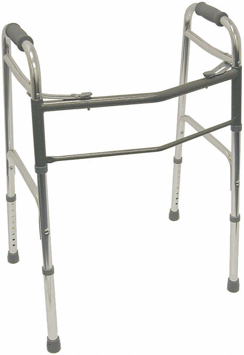 Bariatric Folding Walker, Aluminum, Silver