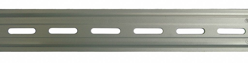 DIN Mounting Track, Aluminum, Length 1 M
