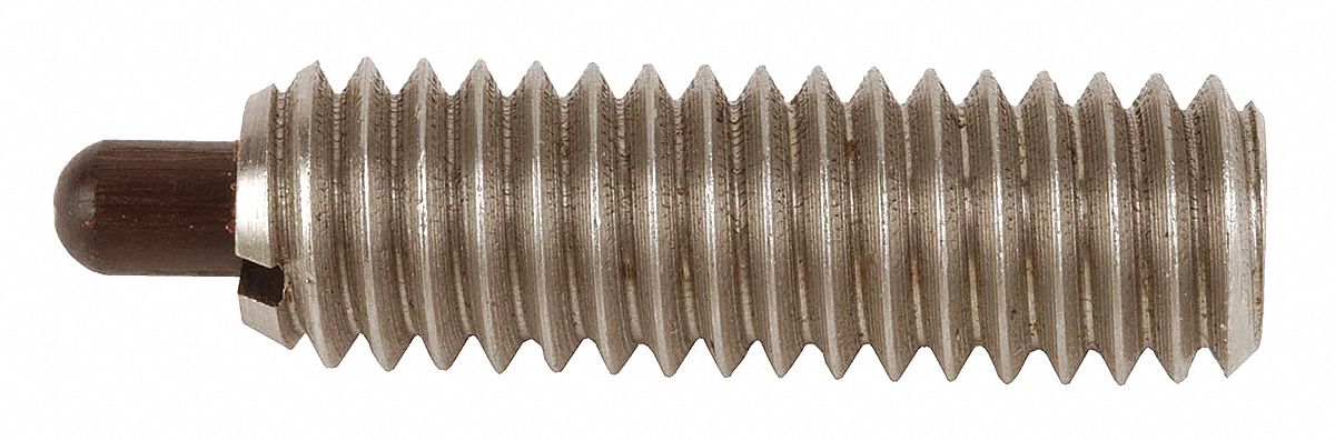Spring Plunger, Hvy, SS, 1/4-20x3/4 L, PK5
