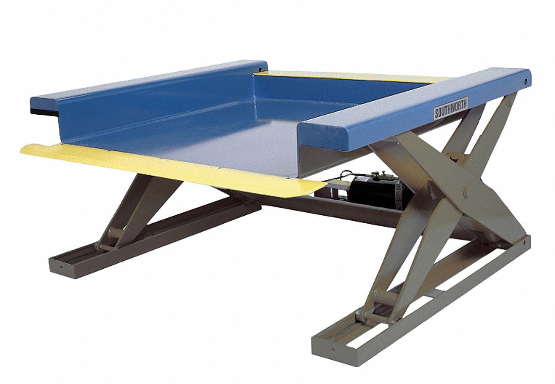 Scissor Lift Table, 2000 lb., 115V, 1 Phase