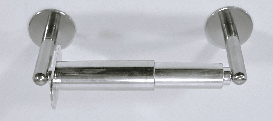Toilet Paper Holder, w/Roller, Polish, 6 In