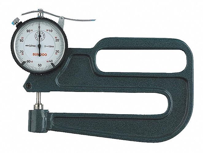 Deep Throat Thickness Gage, 0-10mm