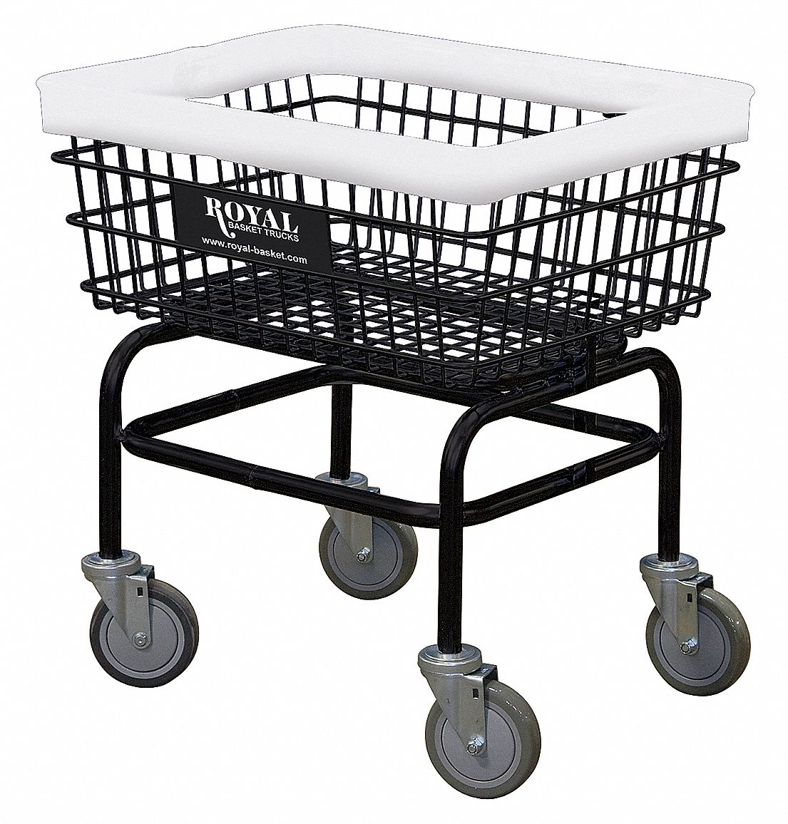 Wire Laundry Cart, 3.4 cu ft, No Hanger