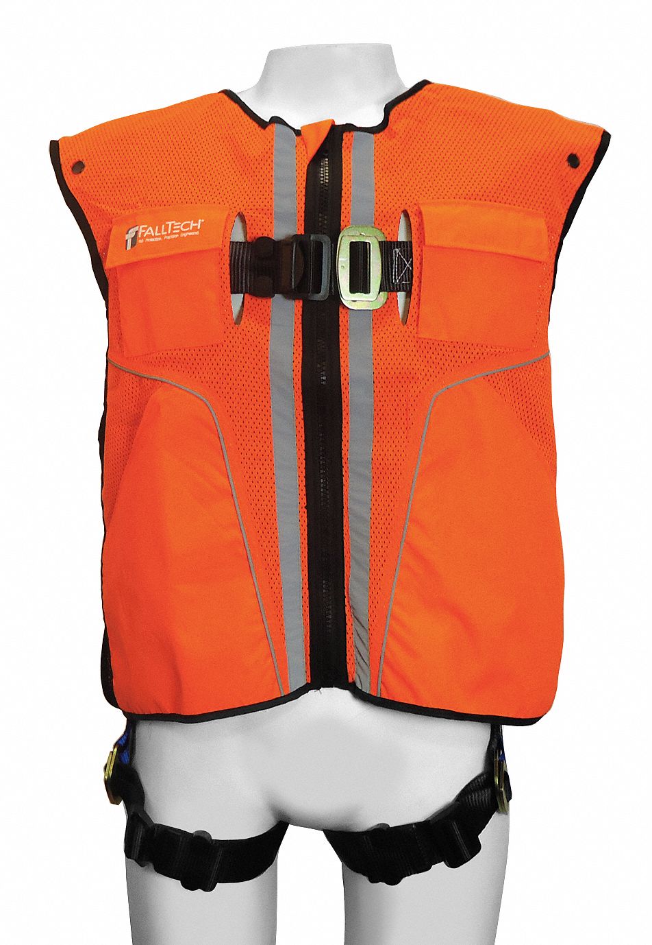 Full Body Harness, L/XL, 310 lb., Orange