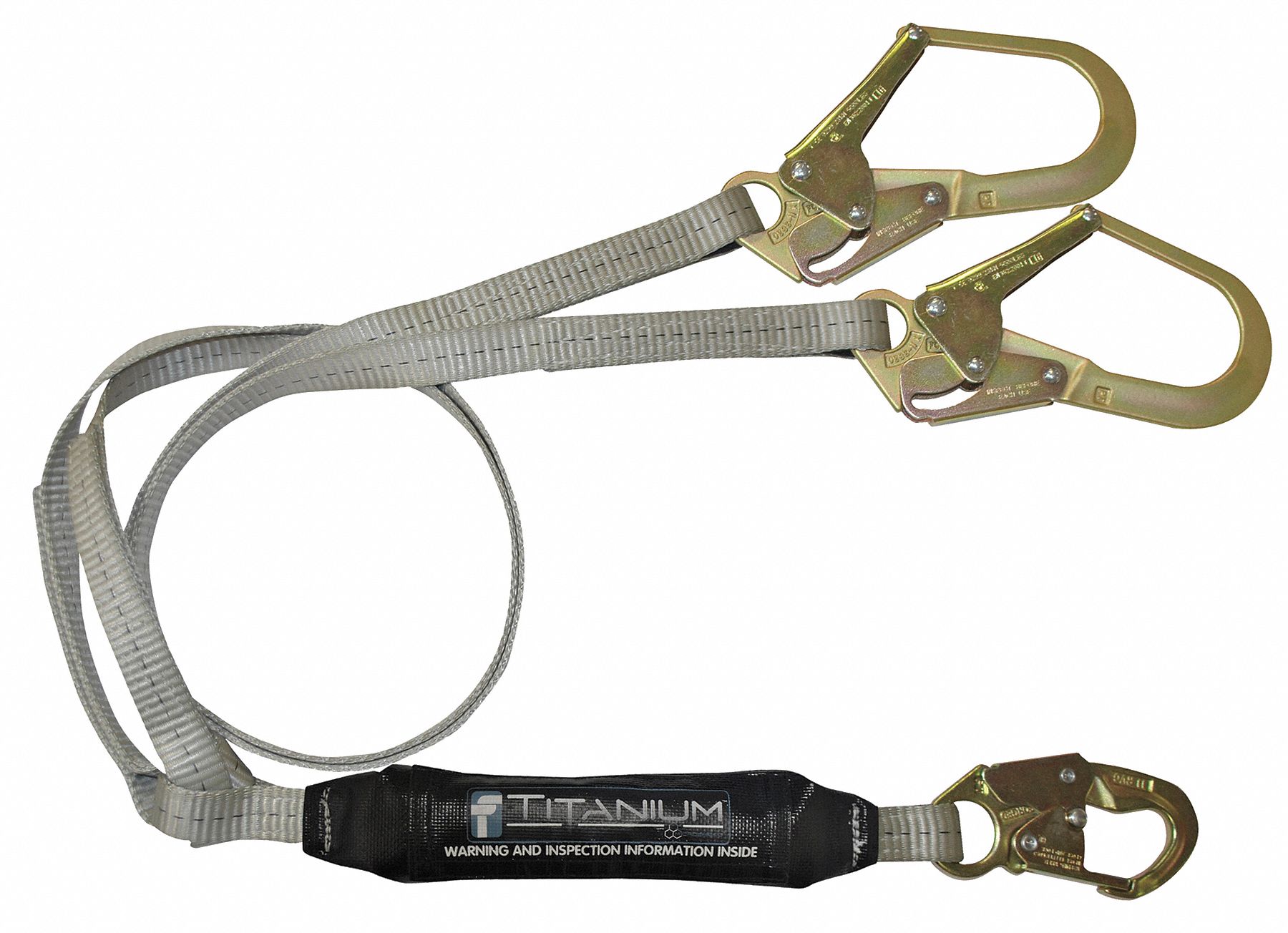 Lanyard, 2 Leg, Vinyl, Silver
