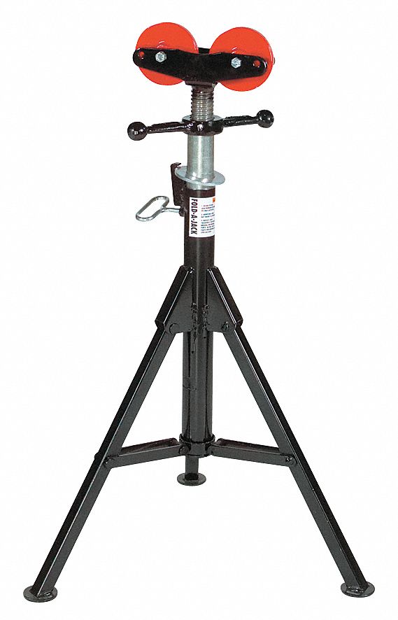 Adj Pipe Stand, Folds, 24 In W, 28-49 H