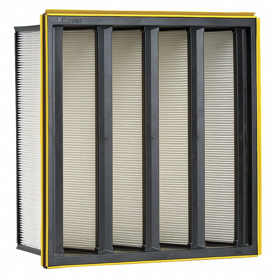V Bank Air Filter, 24 In. W, 12 In. H