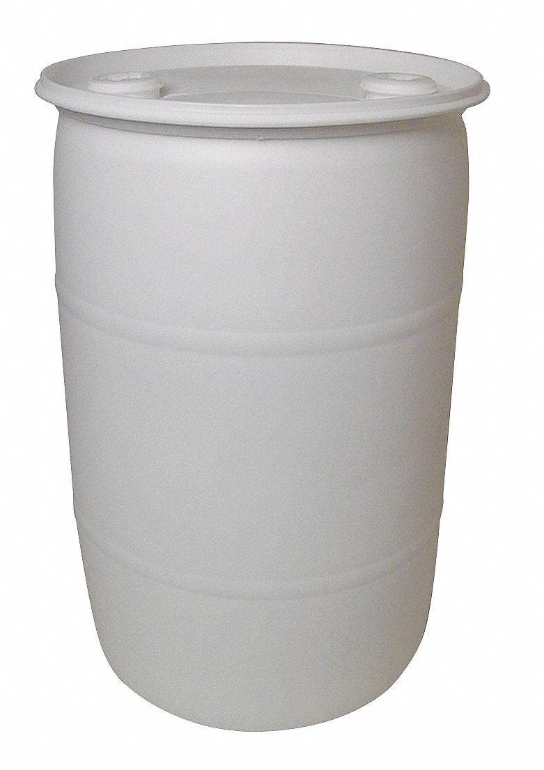 Poly Drum, Closed Head, 30 Gal, White