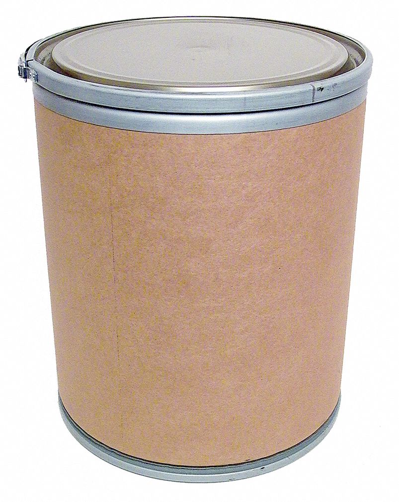 Fiber Drum, Open Head, 15 Gal, Lt Brown