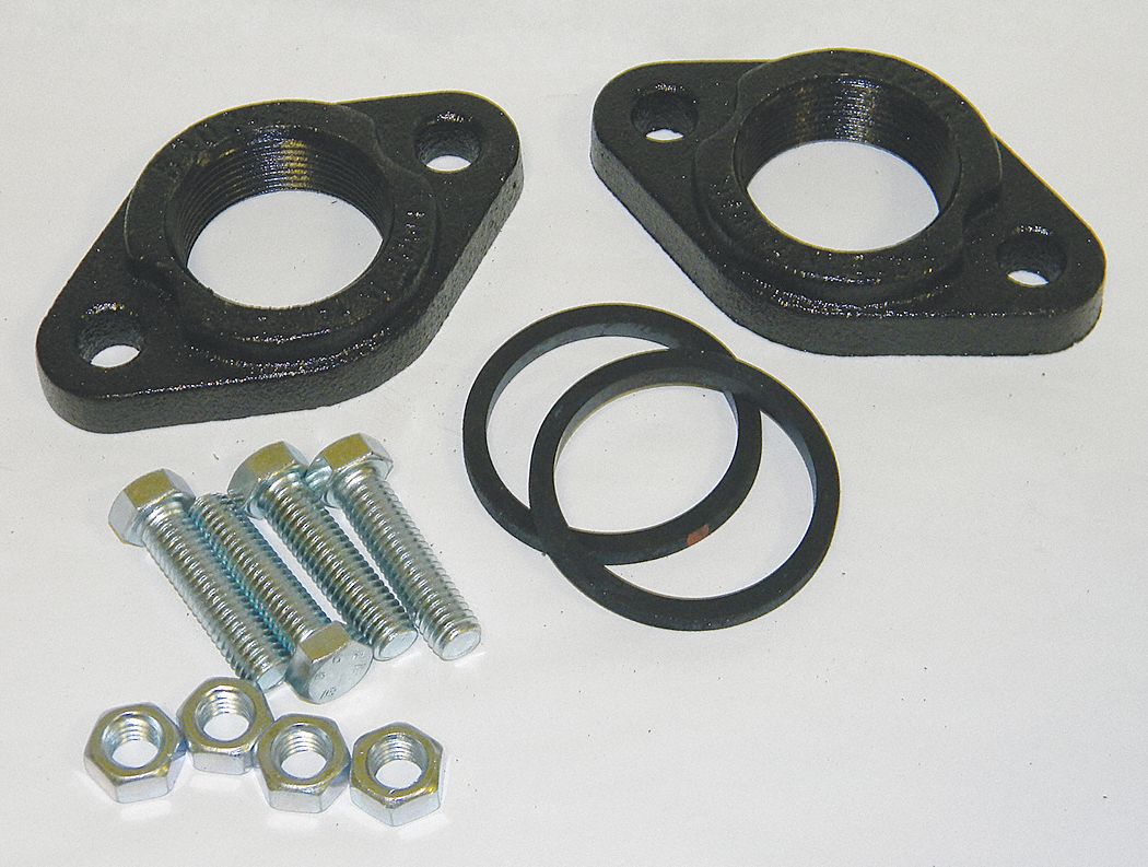 Flange Adapter, 1-1/2 In NPT, CI, Pk 2