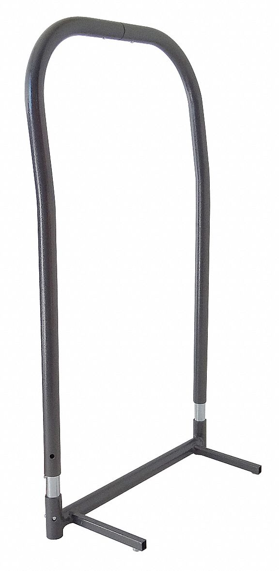 Push Bar Set, 8 In. L, 20-1/2 In. W, Gray