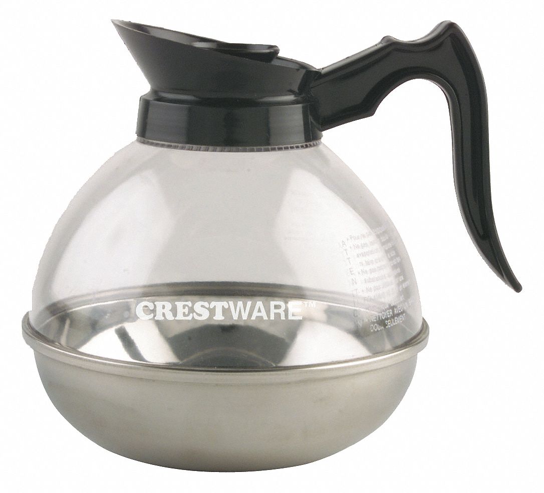 Coffee Decanter, 64 oz., Black