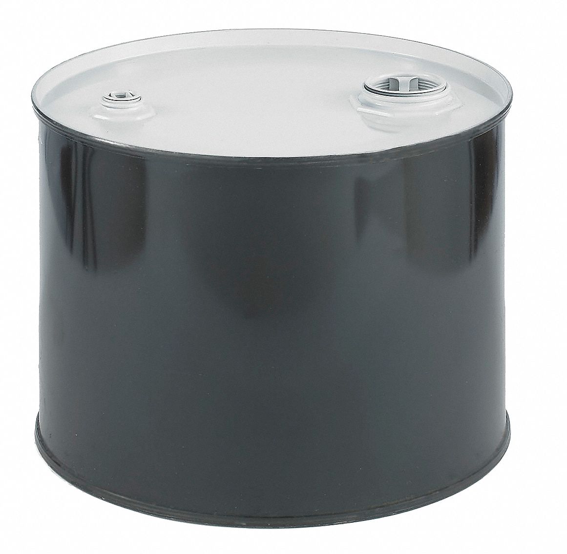 Drum, Closed Head, 5 Gal, Black w/White Top