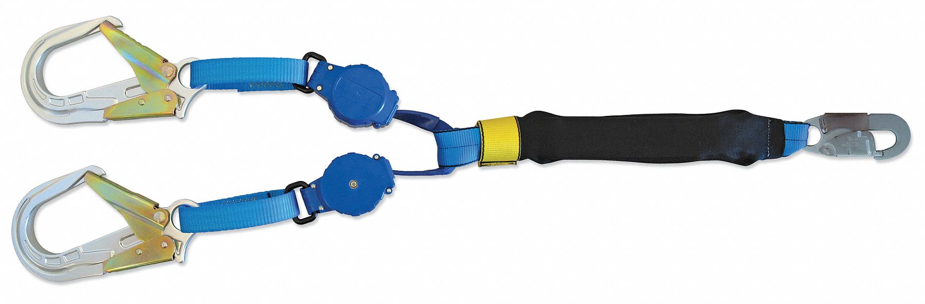 Self-Rtrctng Lifeline, 6ft, 310 lb, Blk/Blu