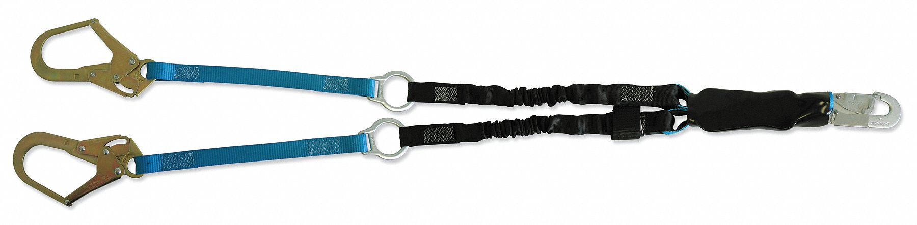 Lanyard, 2 Leg, Polyester, Blue/Black