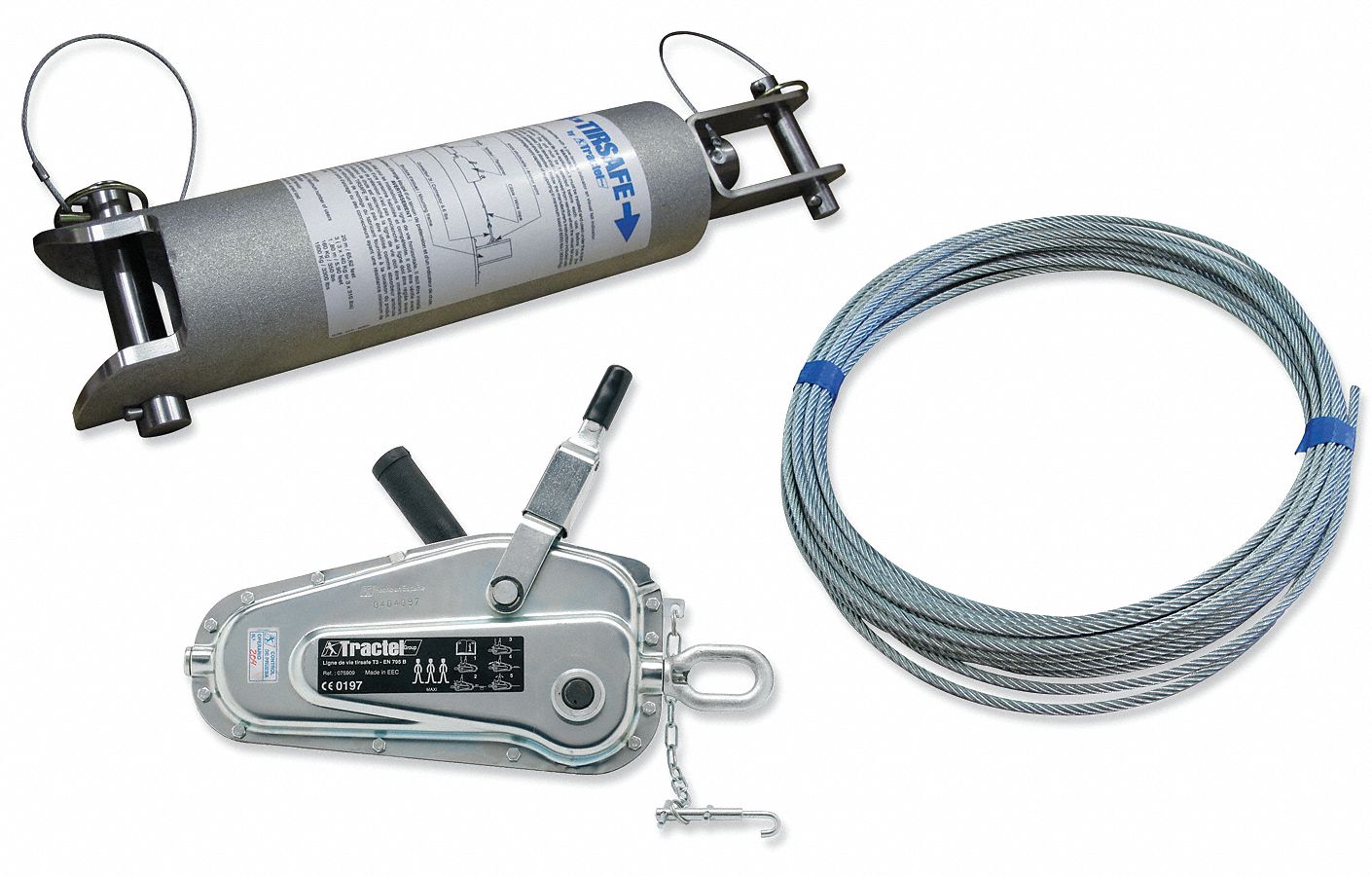 Horizontal Lifeline, Temporary, 300 ft. L