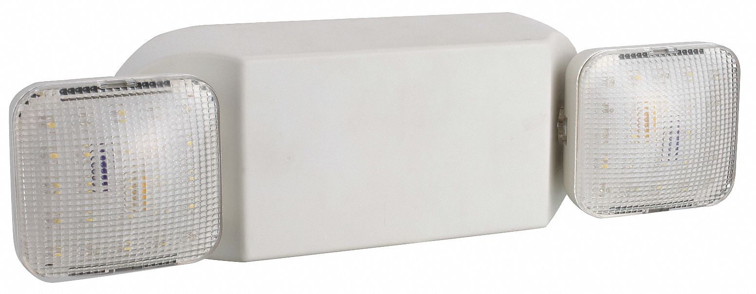 Emergency Light, 2.5W, 4-1/8In H, 13-5/8In