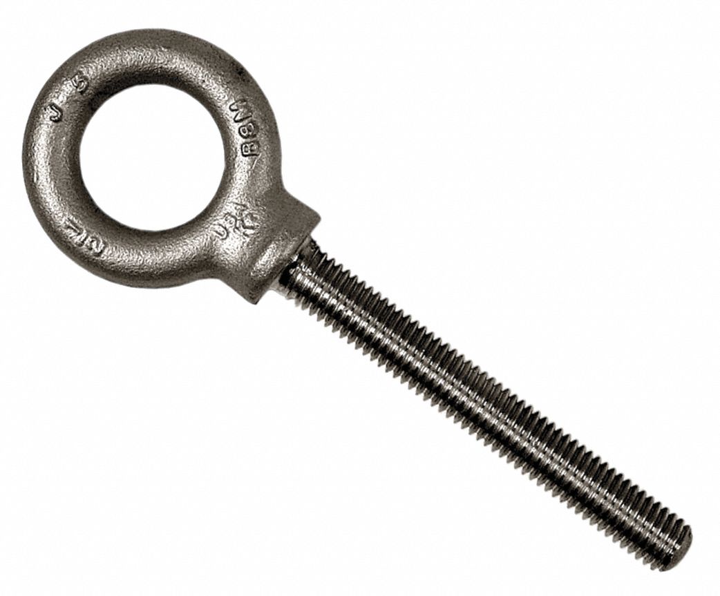 Eyebolt, 304 SS, Plain, 1/2-13