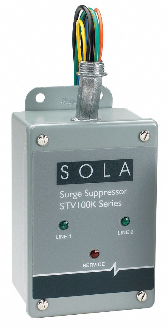 Surge Protector, Hard Wired, 1P, 100 kA