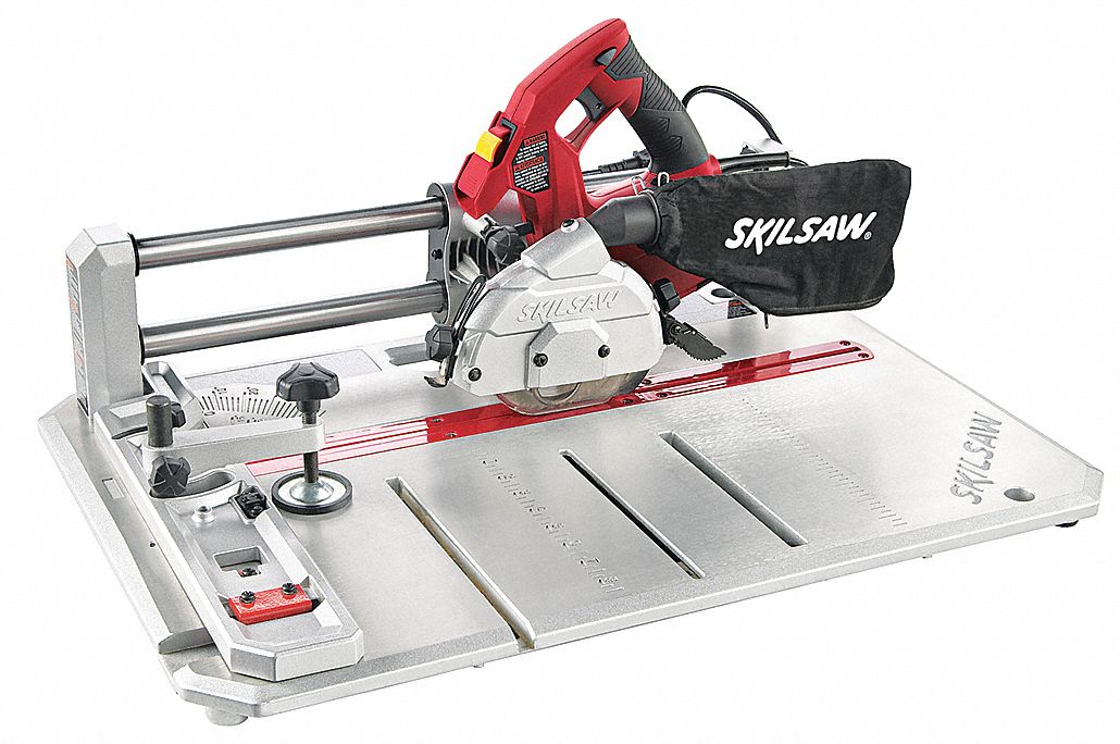 Flooring Saw, Dry Cut, Elec, 4-3/8 In Blade