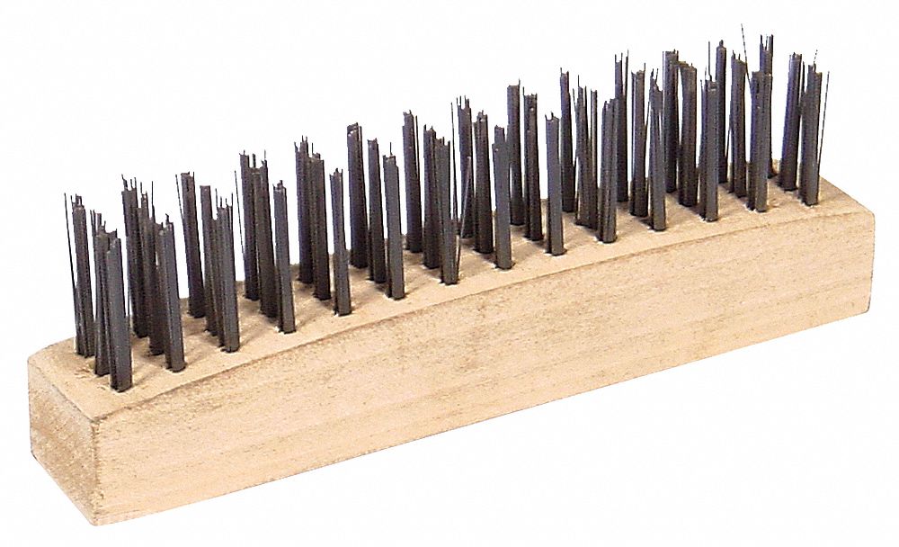 Wire Brush, 3 Rows, Steel