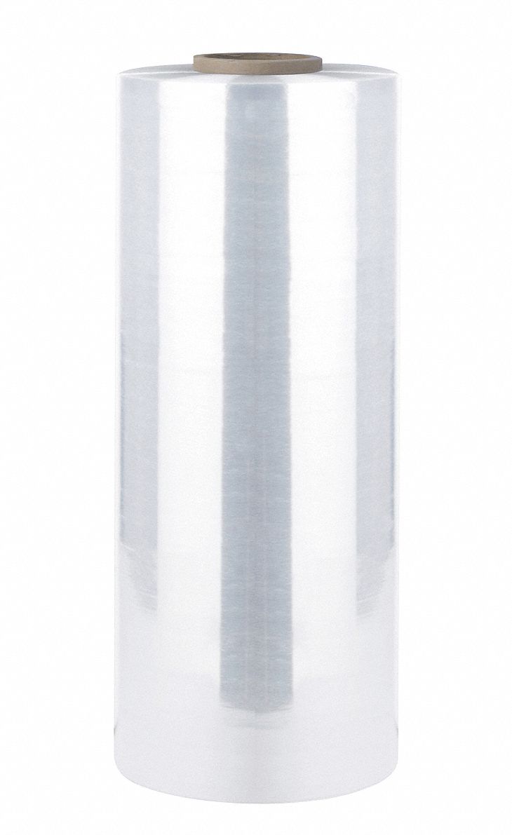 Stretch Wrap Film, Clear, 6000 ft.L, 20In W
