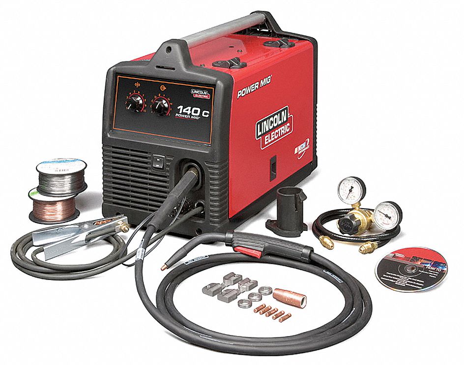 MIG Welder, 30-140 DC Amps, 120V