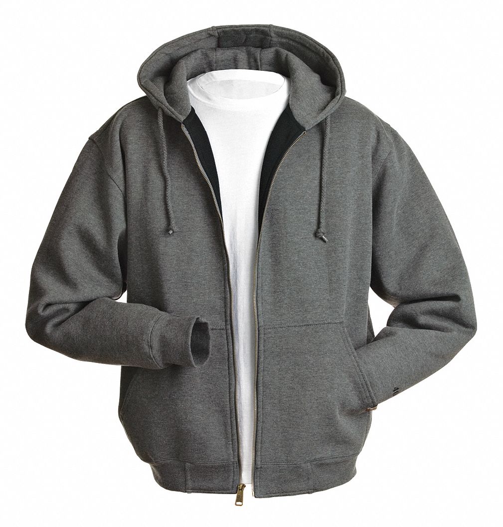 Hooded Swtshrt, Gray, 80% Cotton/20% PET, S