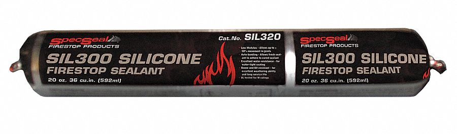 Fire Barrier Sealant, 20oz, Limestone, PK12