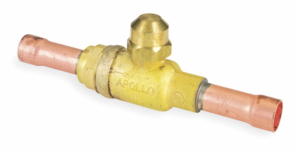 Valve, Shutoff, Tubing OD 5/8 In, Solder