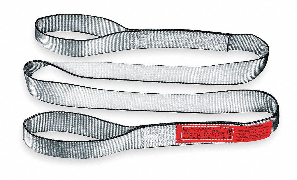 Sling, Eye & Eye, 8Ft L, 3200Lb, W2In