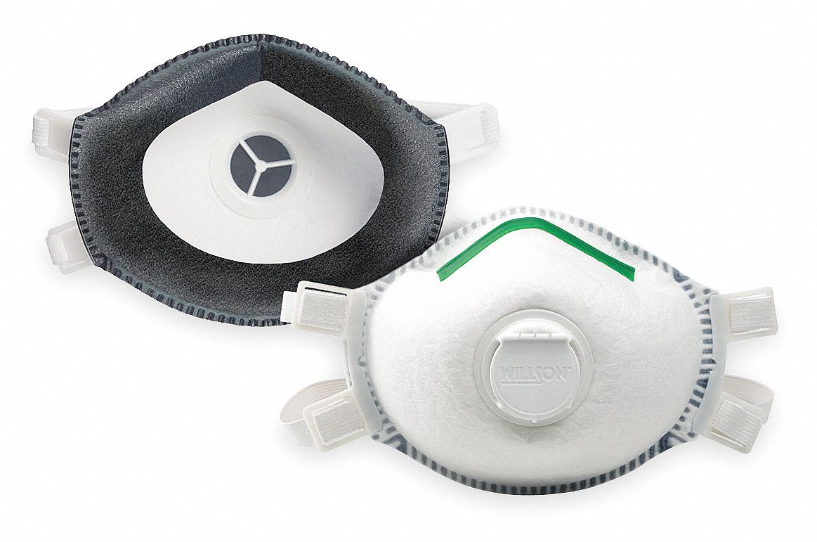 Disposable Respirator, P100, M/L, White