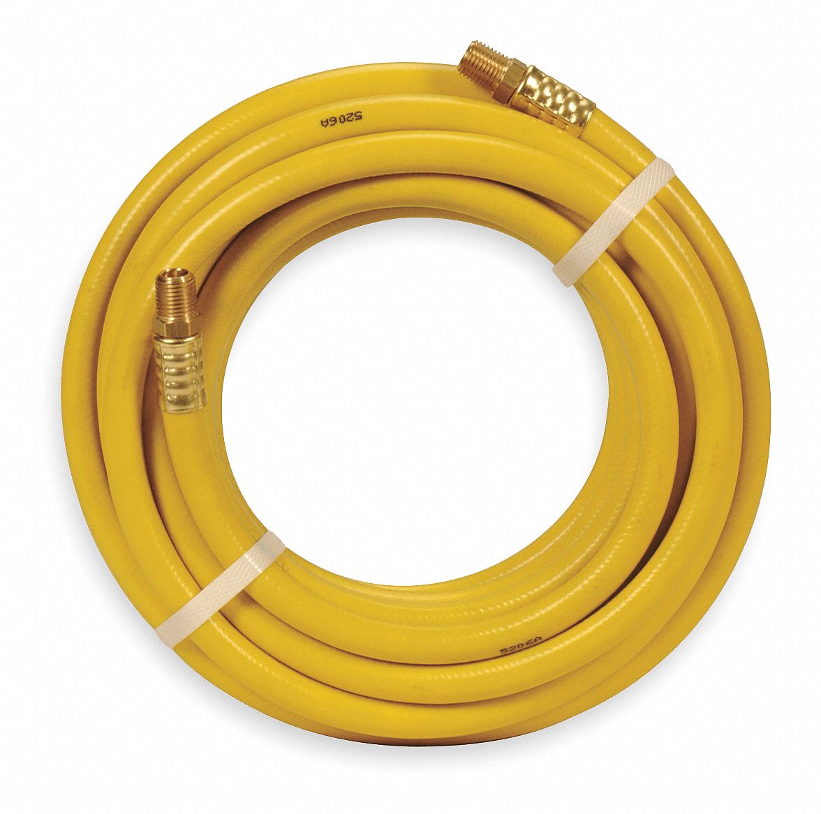 Air Hose, 3/8 IDx0.60 ODx50Ft, 1/4 NPT, PVC