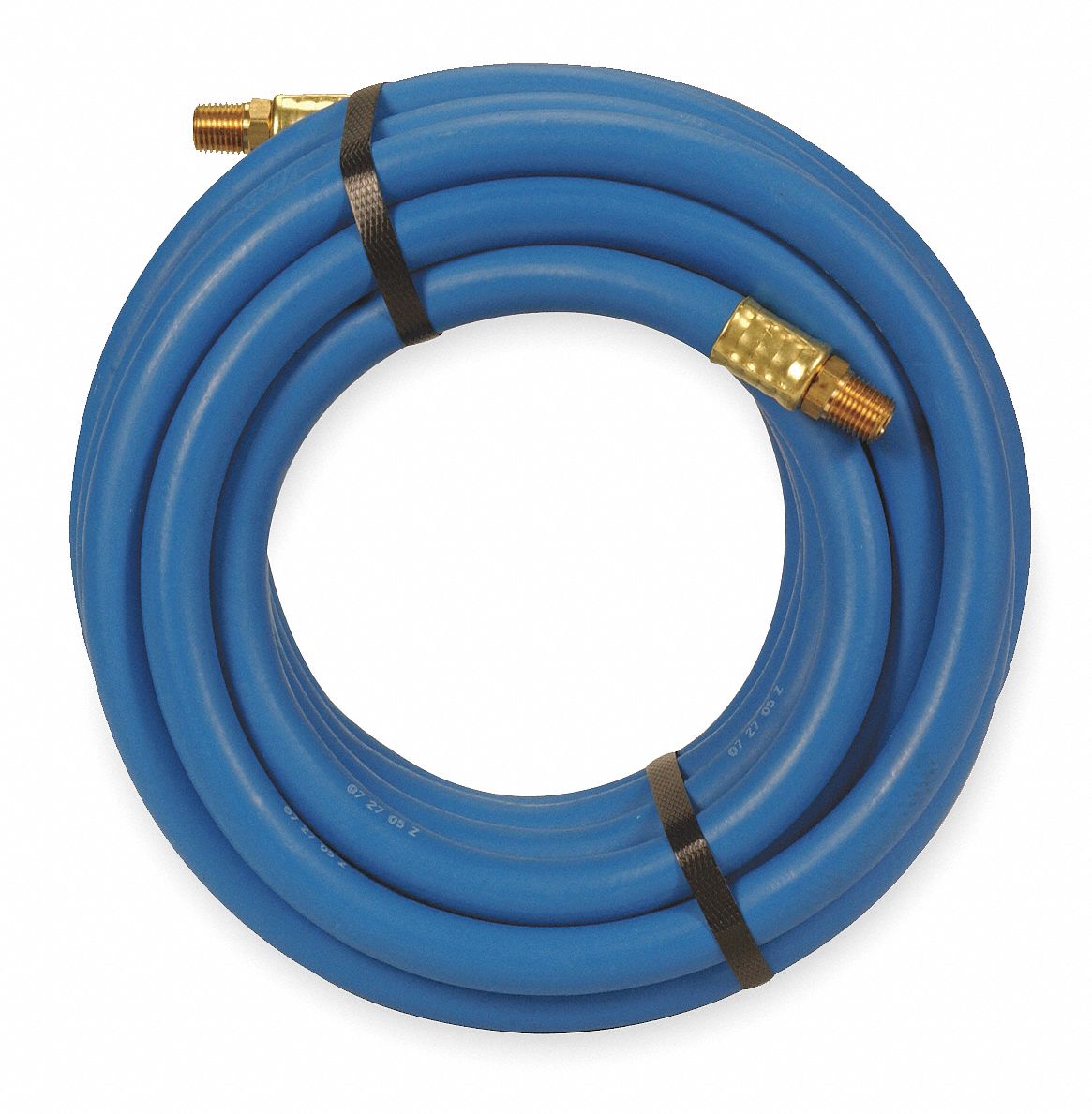 Air Hose, 3/8 IDx0.67 ODx50Ft, 1/4 NPT, PVC