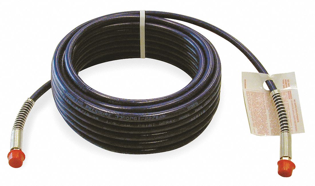 Paint Spray Hose, 1/4 IDx0.5 In ODx50 Ft