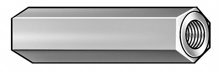 Hex Standoff, Brass, #6-32x7/8L, Pk10