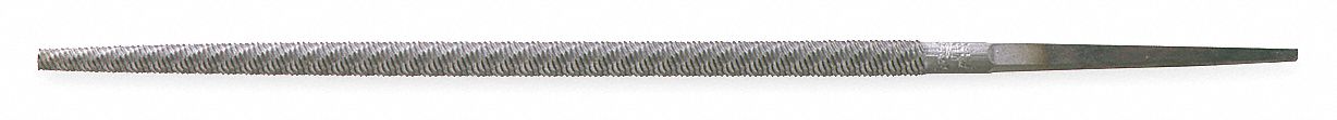 Hand File, 12 In, 0.500 In Dia, Bastard Cut